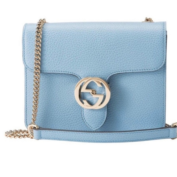 Gucci Leather Interlocking G Crossbody Bag - Picture 1 of 7